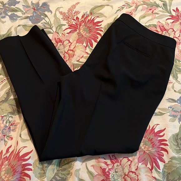 BROOKS BROTHERS Size 16 Black Wool Stretch Trouser No Pleat Wool Career Casual - Picture 5 of 13